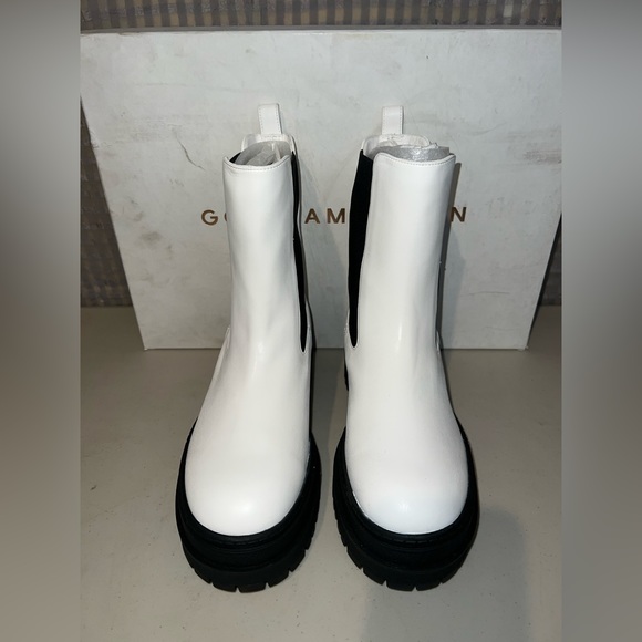 🤍 NIB! Good American Chelsea Leather Boots - Picture 4 of 9